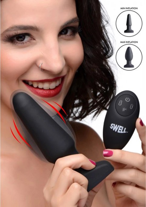 Nadmuchiwany, wibrujący silikonowy korek analny Xr Brands Nadmuchiwany, wibrujący silikonowy korek analny Xr Brands