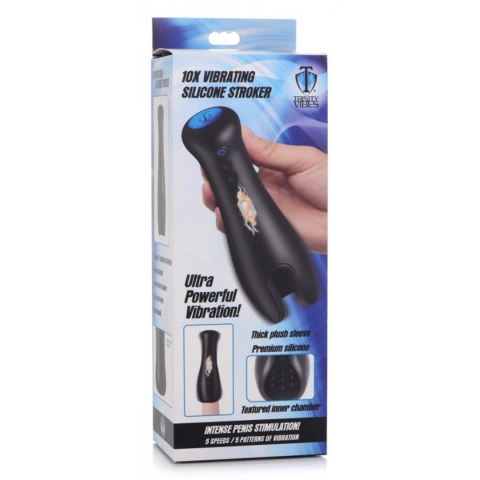 Wibrujący masturbator silikonowy Xr Brands Wibrujący masturbator silikonowy Xr Brands