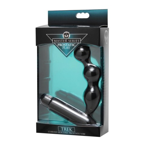 Zakrzywiony silikonowy wibrator prostaty Trek XR Brands Zakrzywiony silikonowy wibrator prostaty Trek XR Brands
