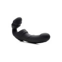 Żebrowany wibrujący pasek z dildo XR Brands