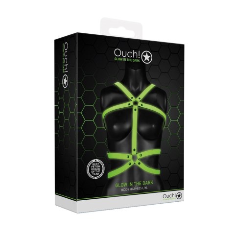 Kamizelka kuloodporna podwójna - świecąca w ciemności - L/XL Ouch! by shots Kamizelka kuloodporna podwójna - świecąca w ciemności - L/XL Ouch! by shots