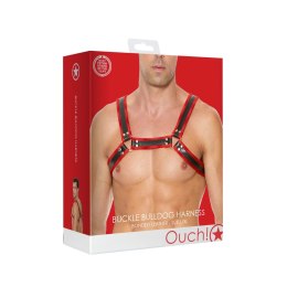 Skórzane szelki z klamrami - L/XL Ouch! by shots