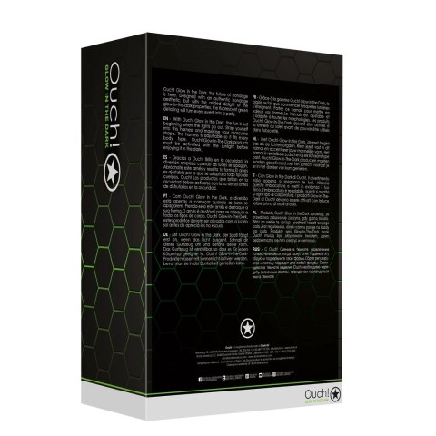 Szelki na klatkę piersiową - świecące w ciemności - L/XL Ouch! by shots Szelki na klatkę piersiową - świecące w ciemności - L/XL Ouch! by shots