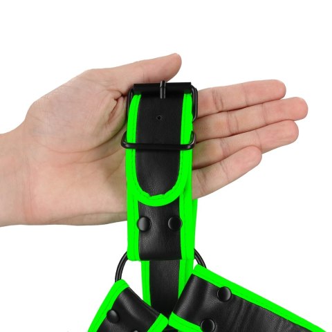 Szelki na klatkę piersiową - świecące w ciemności - L/XL Ouch! by shots Szelki na klatkę piersiową - świecące w ciemności - L/XL Ouch! by shots