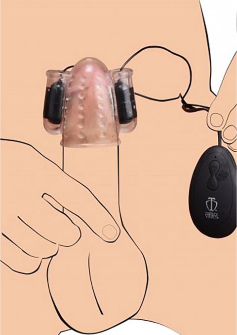 Podwójna wibrująca główka Deluxe Teaser XR Brands Podwójna wibrująca główka Deluxe Teaser XR Brands