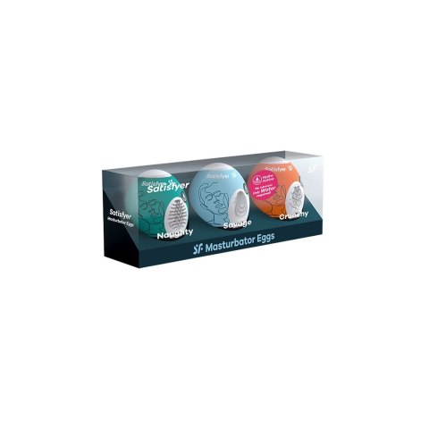 Satisfyer - Masturbatory jajeczka 3 szt Naughty, Savage, Crunchy Satisfyer - Masturbatory jajeczka 3 szt Naughty, Savage, Crunchy