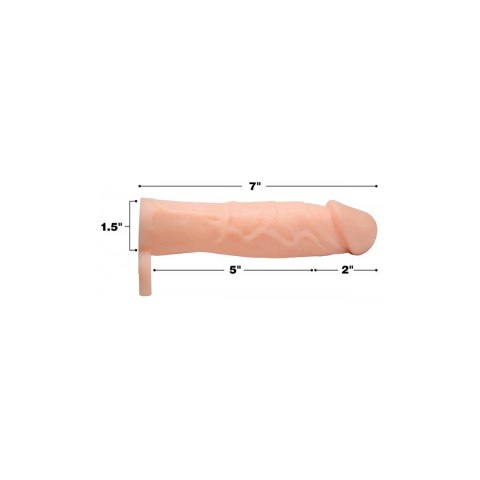 Silikonowy rękaw na penisa - 2/5 cm XR Brands Silikonowy rękaw na penisa - 2/5 cm XR Brands