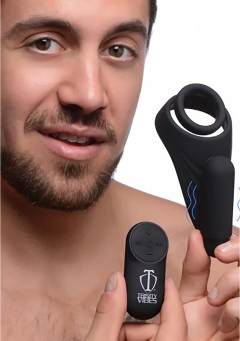 Silikonowy wibrujący pierścień erekcyjny XR Brands Silikonowy wibrujący pierścień erekcyjny XR Brands