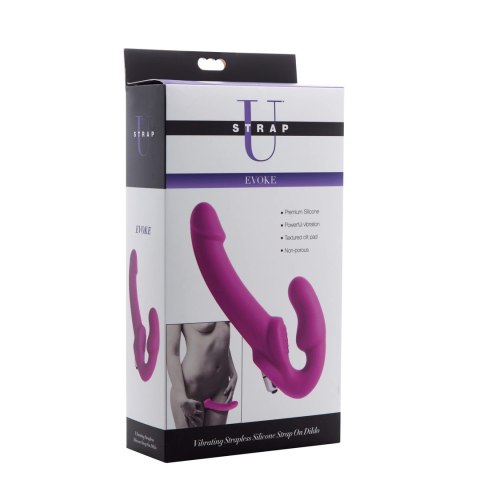 Wibrujący silikonowy dildo bez paska Evoke XR Brands Wibrujący silikonowy dildo bez paska Evoke XR Brands