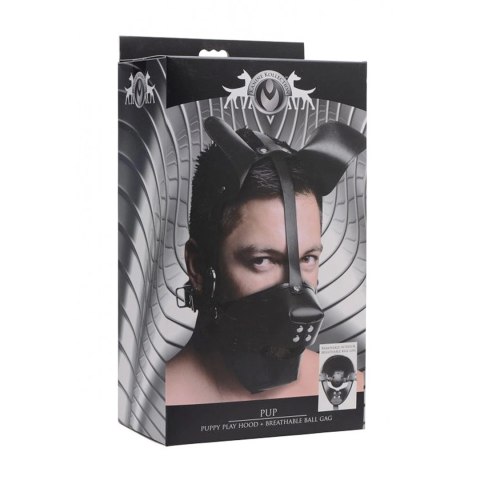 Pup - Puppy Play Mask + Breathable Ball Gag Pup - Puppy Play Mask + Breathable Ball Gag