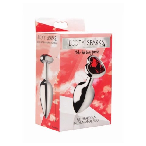 XR Brands - Korek analny - serce - średni XR Brands - Korek analny - serce - średni