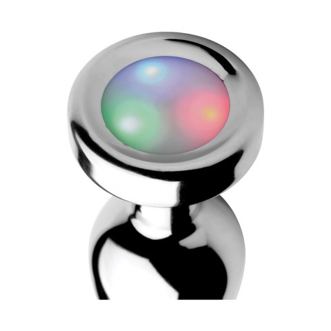 XR Brands - Korek analny z tęczowym LED - mały XR Brands - Korek analny z tęczowym LED - mały