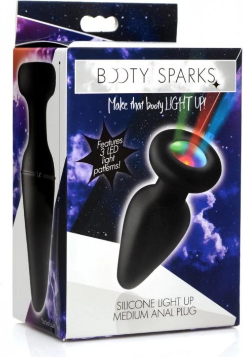 XR Brands - Korek analny ze światełkiem LED - średni XR Brands - Korek analny ze światełkiem LED - średni