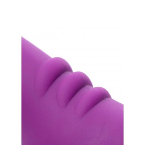 XR Brands - Potrójne, wibrujące, silikonowe dildo bez paska Royal XR Brands - Potrójne, wibrujące, silikonowe dildo bez paska Royal
