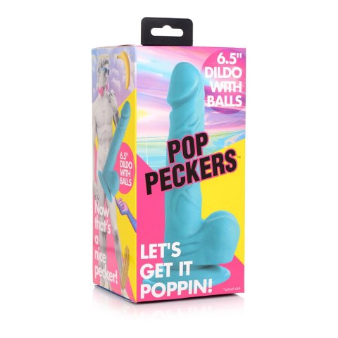 XR Brands - Realistyczne dildo z jądrami POP - 16,5 cm XR Brands - Realistyczne dildo z jądrami POP - 16,5 cm
