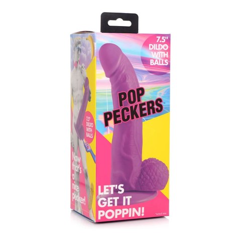 XR Brands - Realistyczne dildo z jądrami POP - 19 cm XR Brands - Realistyczne dildo z jądrami POP - 19 cm