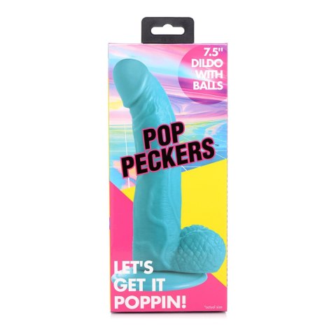 XR Brands - Realistyczne dildo z jądrami POP - 19 cm XR Brands - Realistyczne dildo z jądrami POP - 19 cm