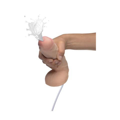 XR Brands - Realistyczne, podwójne dildo tryskające - 18 cm XR Brands - Realistyczne, podwójne dildo tryskające - 18 cm