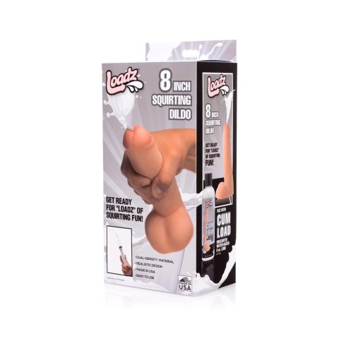 XR Brands - Realistyczne, podwójne dildo tryskające - 20,5 cm XR Brands - Realistyczne, podwójne dildo tryskające - 20,5 cm