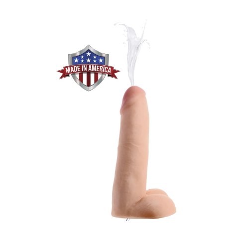 XR Brands - Realistyczne, podwójne dildo tryskające - 20,5 cm XR Brands - Realistyczne, podwójne dildo tryskające - 20,5 cm