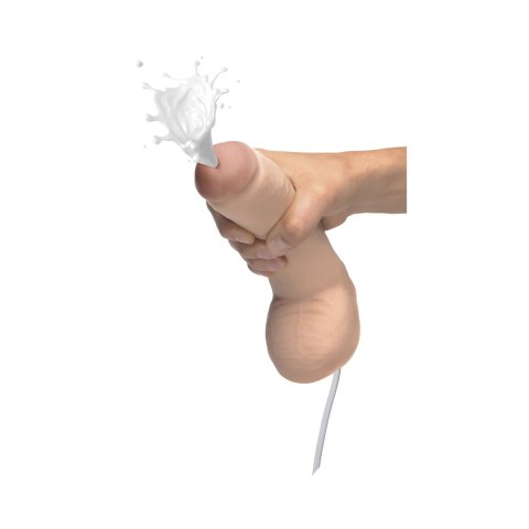 XR Brands - Realistyczne, podwójne dildo tryskające - 25,5 cm XR Brands - Realistyczne, podwójne dildo tryskające - 25,5 cm