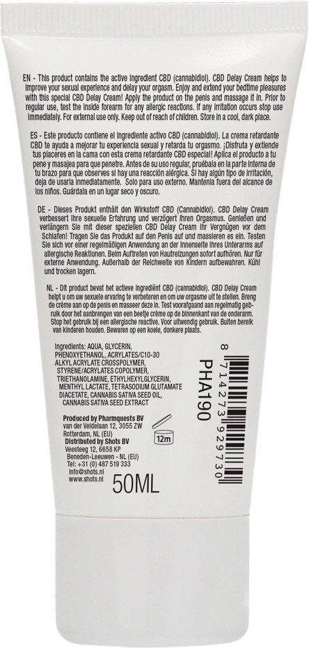Łagodzący krem 50 ml Pharmquests shots Łagodzący krem 50 ml Pharmquests shots