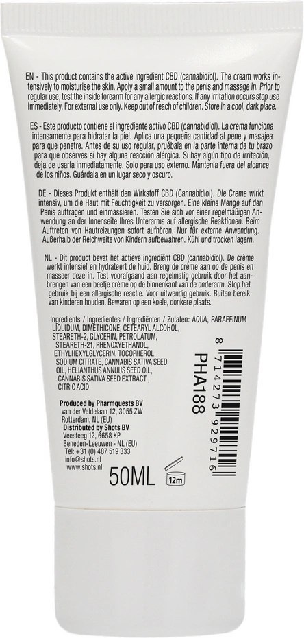 Naturalny łagodzący krem dla niego 50 ml Pharmquests shots Naturalny łagodzący krem dla niego 50 ml Pharmquests shots