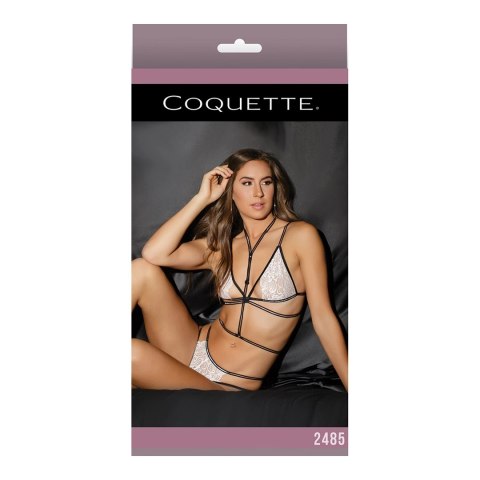 Coquette - Koronkowy biustonosz, majtki i uprząż bez krocza Coquette - Koronkowy biustonosz, majtki i uprząż bez krocza
