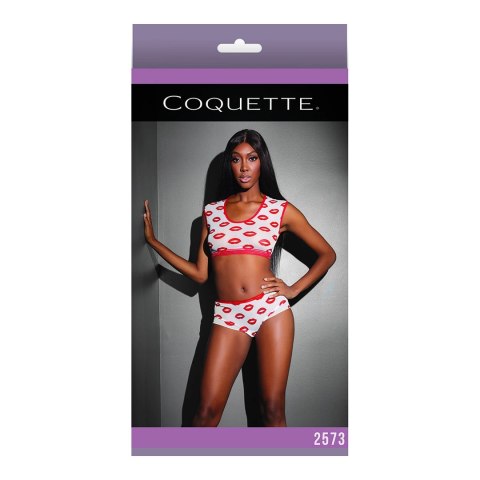 Coquette - Krótki top i szorty z nadrukiem Coquette - Krótki top i szorty z nadrukiem