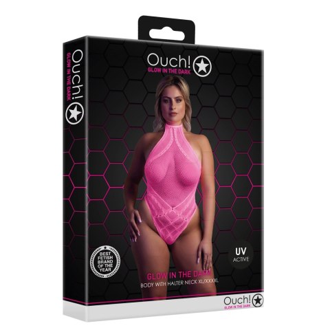 Body z dekoltem w szpic XL/XXXXL Ouch! by shots Body z dekoltem w szpic XL/XXXXL Ouch! by shots