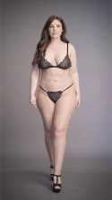 Le desir - Dwuczęściowy zestaw bielizny Velvet Plus Size