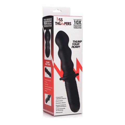 XR Brands - Silikonowy wibrator z uchwytem XR Brands - Silikonowy wibrator z uchwytem