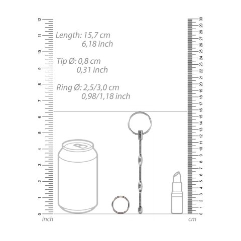 Stymulator do cewki moczowej - 0.3 / 8 mm Ouch! by shots Stymulator do cewki moczowej - 0.3 / 8 mm Ouch! by shots