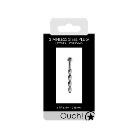 Żebrowana zatyczka do cewki moczowej "śruba" - 0.2 / 6 mm Ouch! by shots Żebrowana zatyczka do cewki moczowej "śruba" - 0.2 / 6 mm Ouch! by shots
