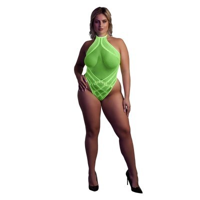 Body z dekoltem w szpic XL/XXXXL Ouch! by shots Body z dekoltem w szpic XL/XXXXL Ouch! by shots