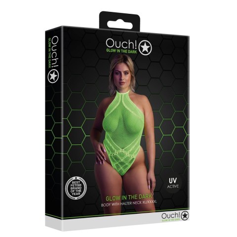 Body z dekoltem w szpic XL/XXXXL Ouch! by shots Body z dekoltem w szpic XL/XXXXL Ouch! by shots