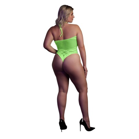 Body z dekoltem w szpic XL/XXXXL Ouch! by shots Body z dekoltem w szpic XL/XXXXL Ouch! by shots