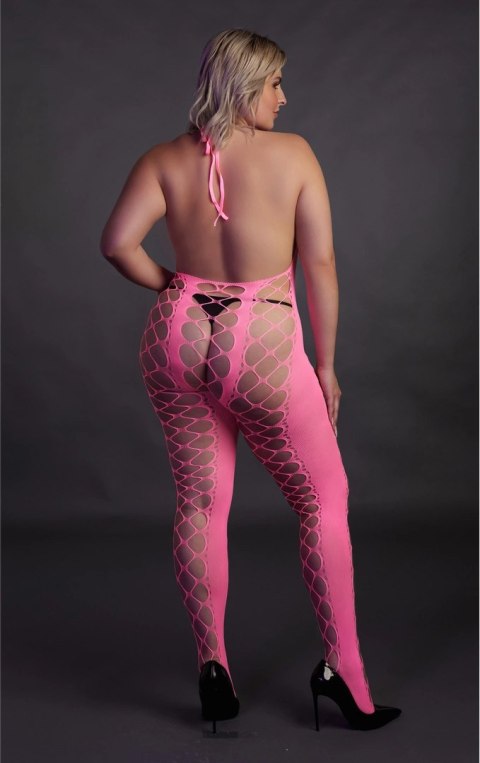 Bodystocking z dekoltem w szpic XL/XXXXL Ouch! by shots Bodystocking z dekoltem w szpic XL/XXXXL Ouch! by shots