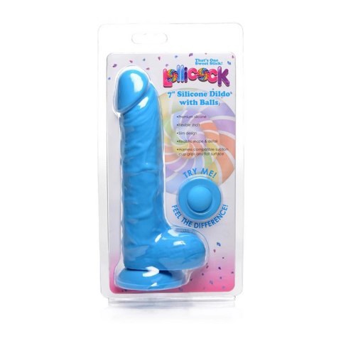 Curve Toys - Silikonowe dildo z jądrami - 18 cm Curve Toys - Silikonowe dildo z jądrami - 18 cm