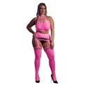 Dwuczęściowe body z krótkim topem i pończochami XL/XXXXL Ouch! by shots
