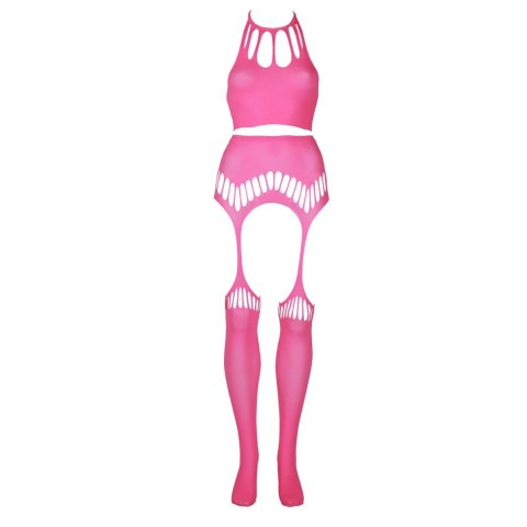 Dwuczęściowe body z krótkim topem i pończochami XL/XXXXL Ouch! by shots Dwuczęściowe body z krótkim topem i pończochami XL/XXXXL Ouch! by shots