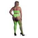 Dwuczęściowe body z krótkim topem i pończochami XL/XXXXL Ouch! by shots