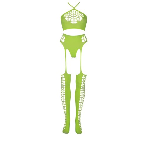 Dwuczęściowe body z krótkim topem i pończochami XL/XXXXL Ouch! by shots Dwuczęściowe body z krótkim topem i pończochami XL/XXXXL Ouch! by shots