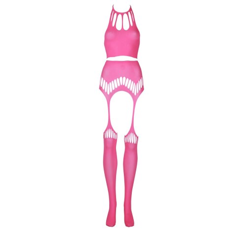 Dwuczęściowe body z krótkim topem i pończochami XS/L Ouch! by shots Dwuczęściowe body z krótkim topem i pończochami XS/L Ouch! by shots