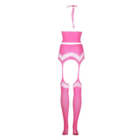 Dwuczęściowe body z krótkim topem i pończochami XS/L Ouch! by shots Dwuczęściowe body z krótkim topem i pończochami XS/L Ouch! by shots