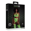Dwuczęściowe body z krótkim topem i pończochami XS/L Ouch! by shots