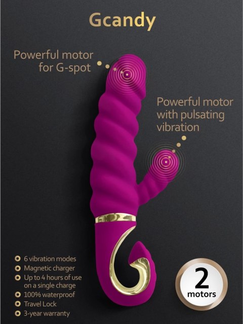 G - vibe - Wibrator - podwójny króliczek Candy G - vibe - Wibrator - podwójny króliczek Candy