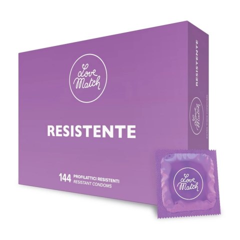 Love Match - Prezerwatywy mocne Resistente 144 sztuk Love Match - Prezerwatywy mocne Resistente 144 sztuk
