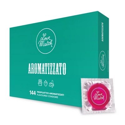 Love Match - Prezerwatywy smakowe - 144 sztuki Love Match - Prezerwatywy smakowe - 144 sztuki