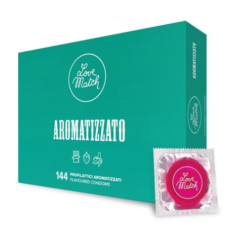 Love Match - Prezerwatywy smakowe - 144 sztuki Love Match - Prezerwatywy smakowe - 144 sztuki